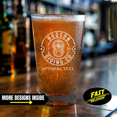 Custom Beer Glass Fishing Gifts